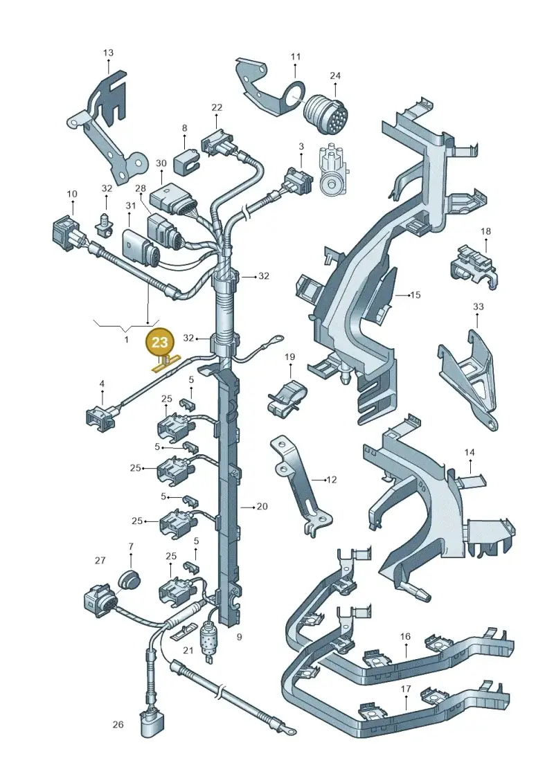 N10446801 — SEAT AROSA (2003-2004) diagram 231971050, position 23
