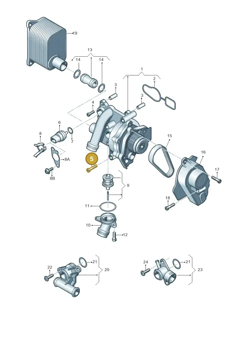 N10470705 — SEAT Altea XL Reference (2013-2013) diagram 412121090, position 5