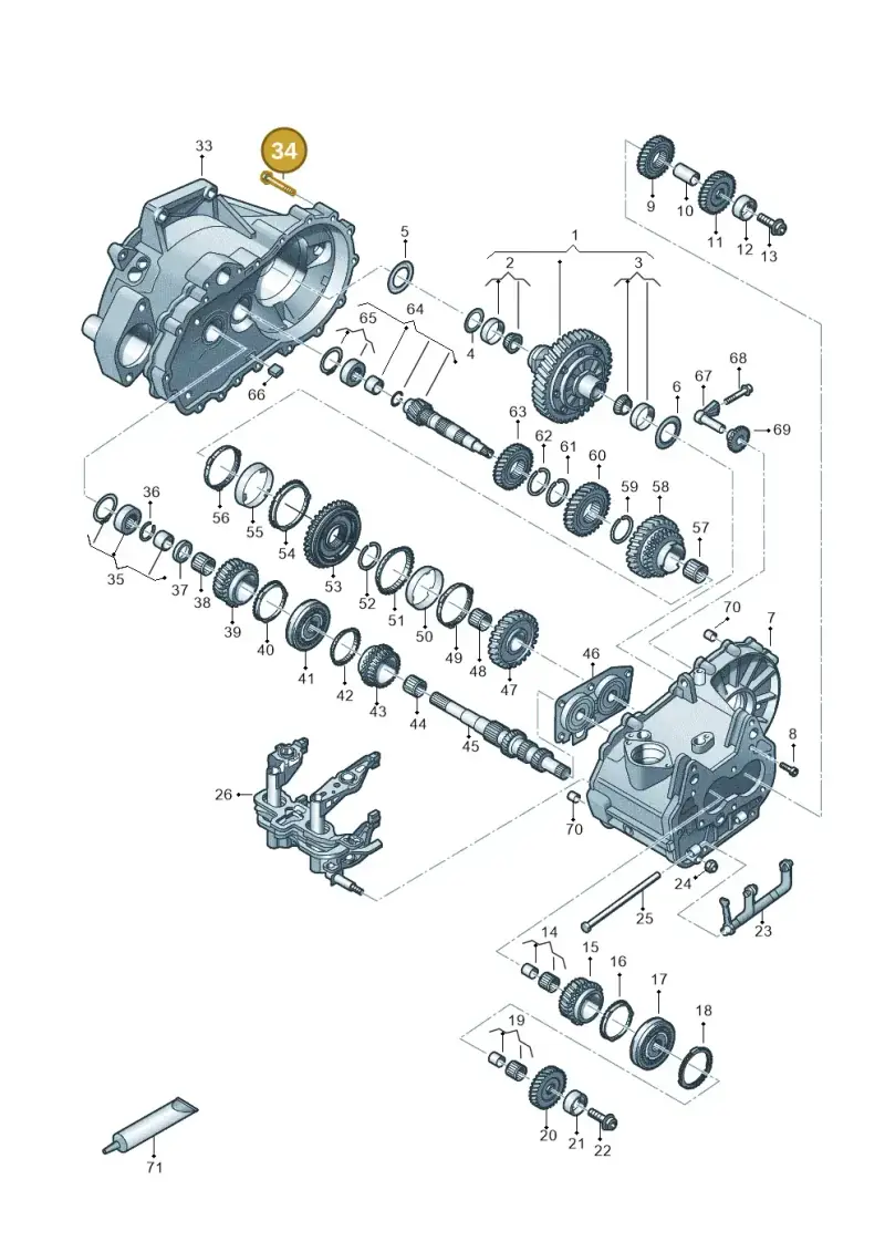 N10530303 — SEAT Ibiza FR (2017-) diagram 495300120, position 34