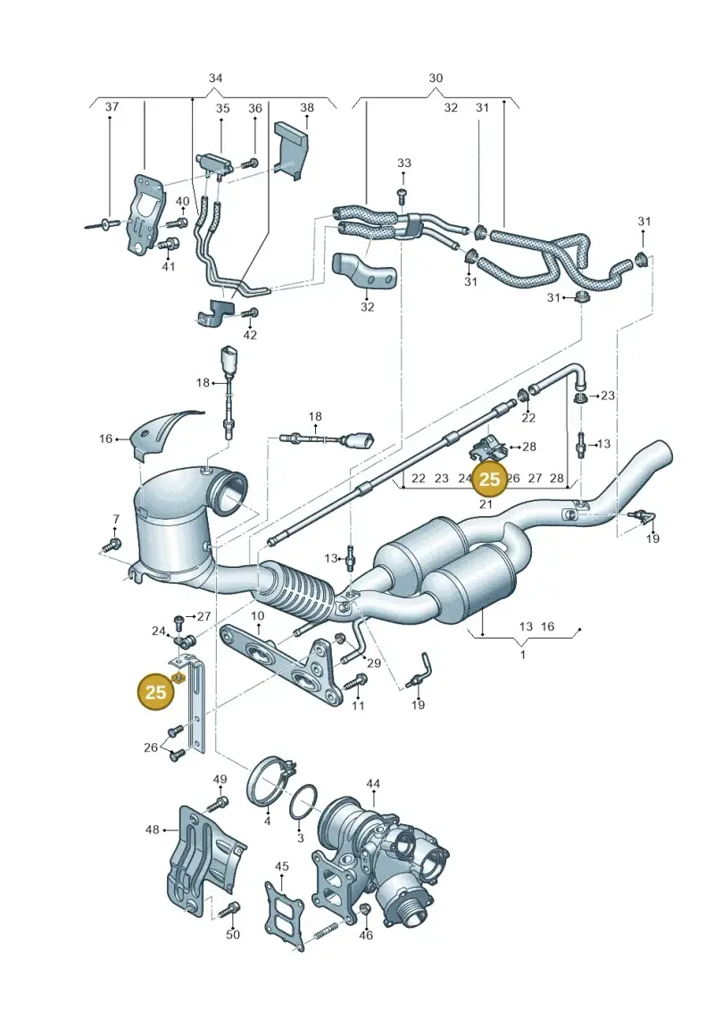 N10549703 — SEAT Formentor TSI CUPRA (2020-) diagram 596253350, position 25