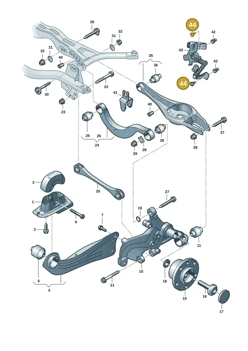 N10569501 — SEAT Formentor TSI CUPRA (2020-) diagram 2gk505050, position 44