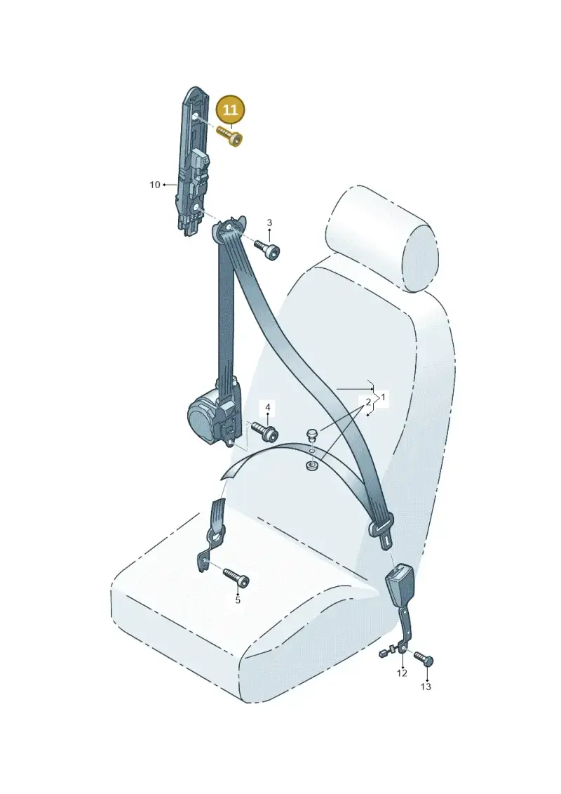 N10572401 — SEAT Alhambra Stylance (2015-2022) diagram 689857600, position 11