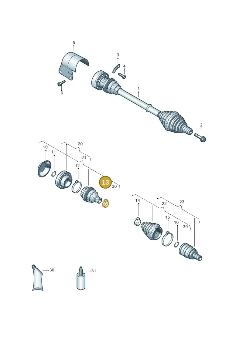 N10609101 — SEAT Ateca Style (2016-) diagram 702407520, position 13