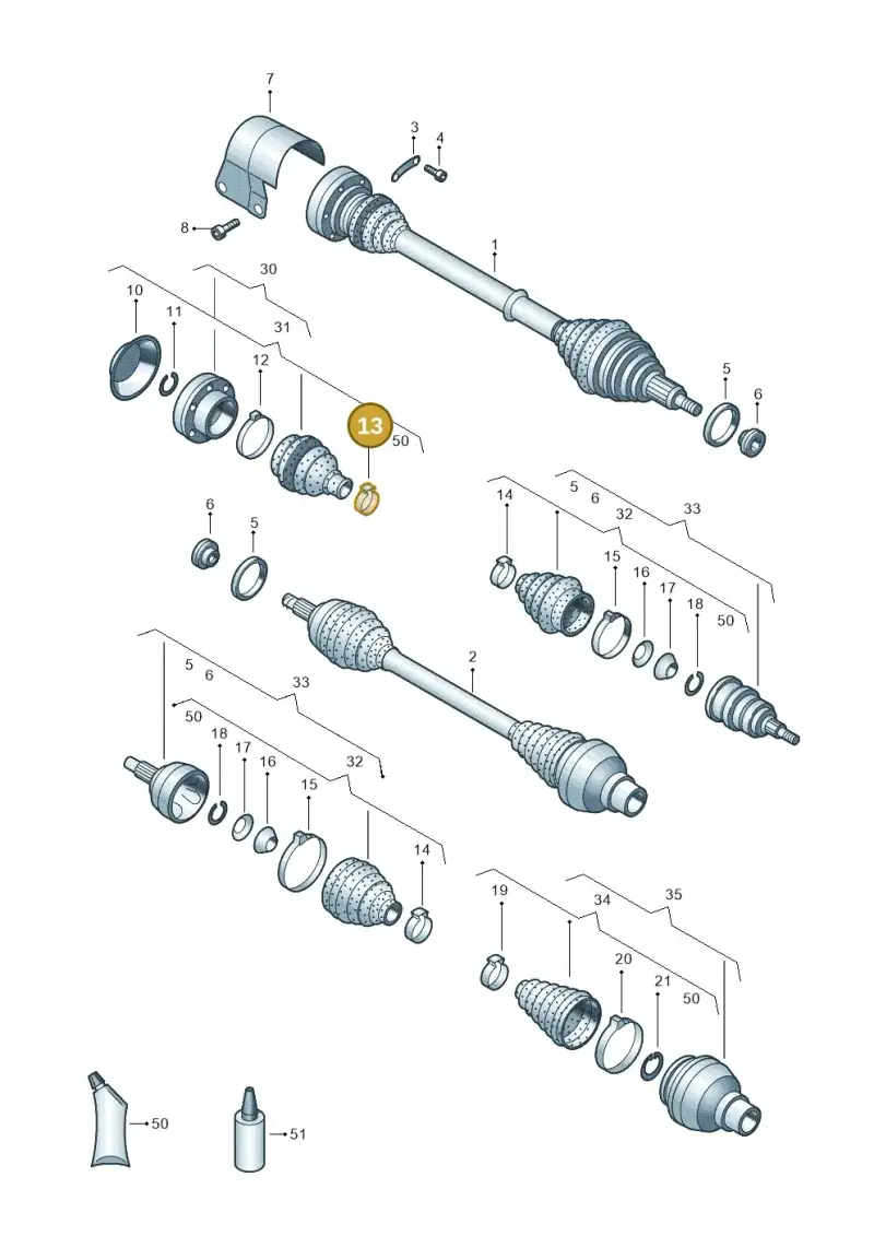 N10609101 — SEAT Toledo Reference (2015-2019) diagram 773407600, position 13