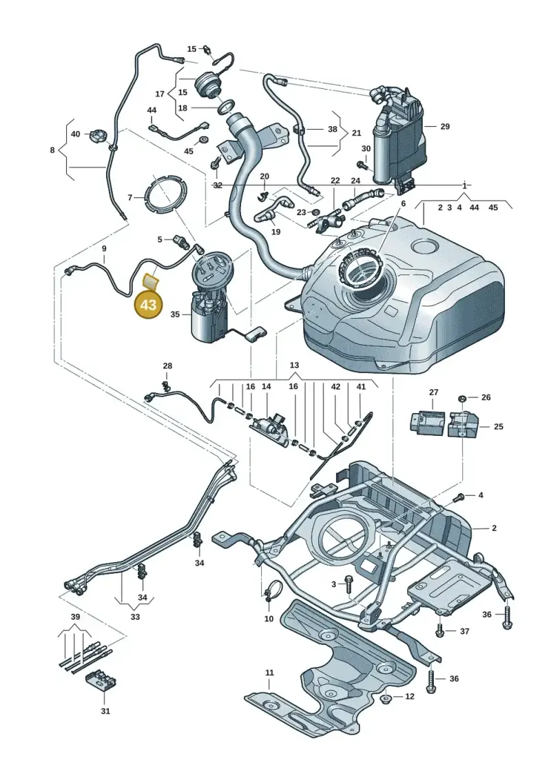 N10614601 — SEAT Formentor TSI CUPRA (2020-) diagram 5h0201050, position 43