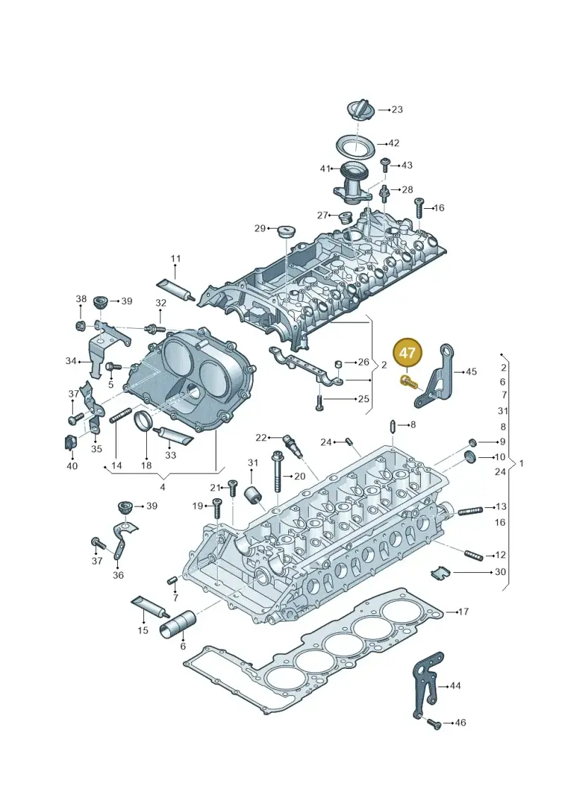 N10619001 — SEAT Formentor TSI CUPRA (2020-) diagram 596103040, position 47
