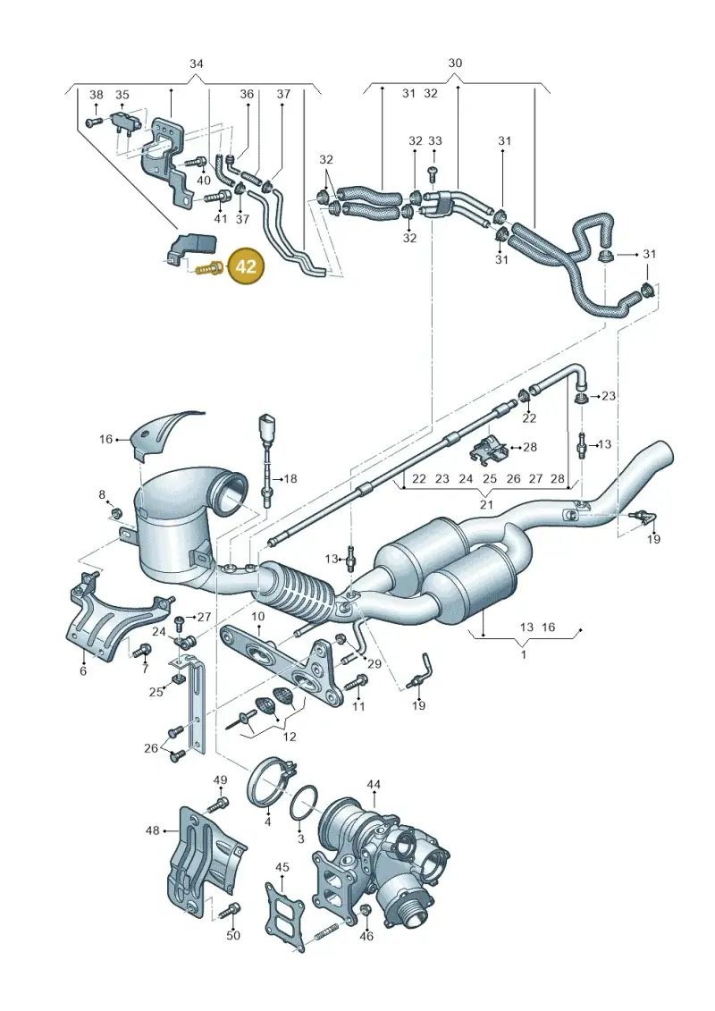 N10637901 — SEAT Leon style (2019-) diagram 597253350, position 42
