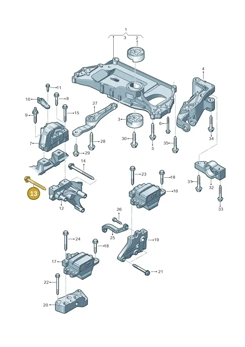N10643801 — SEAT Altea XL Reference (2013-2013) diagram 409199200, position 13
