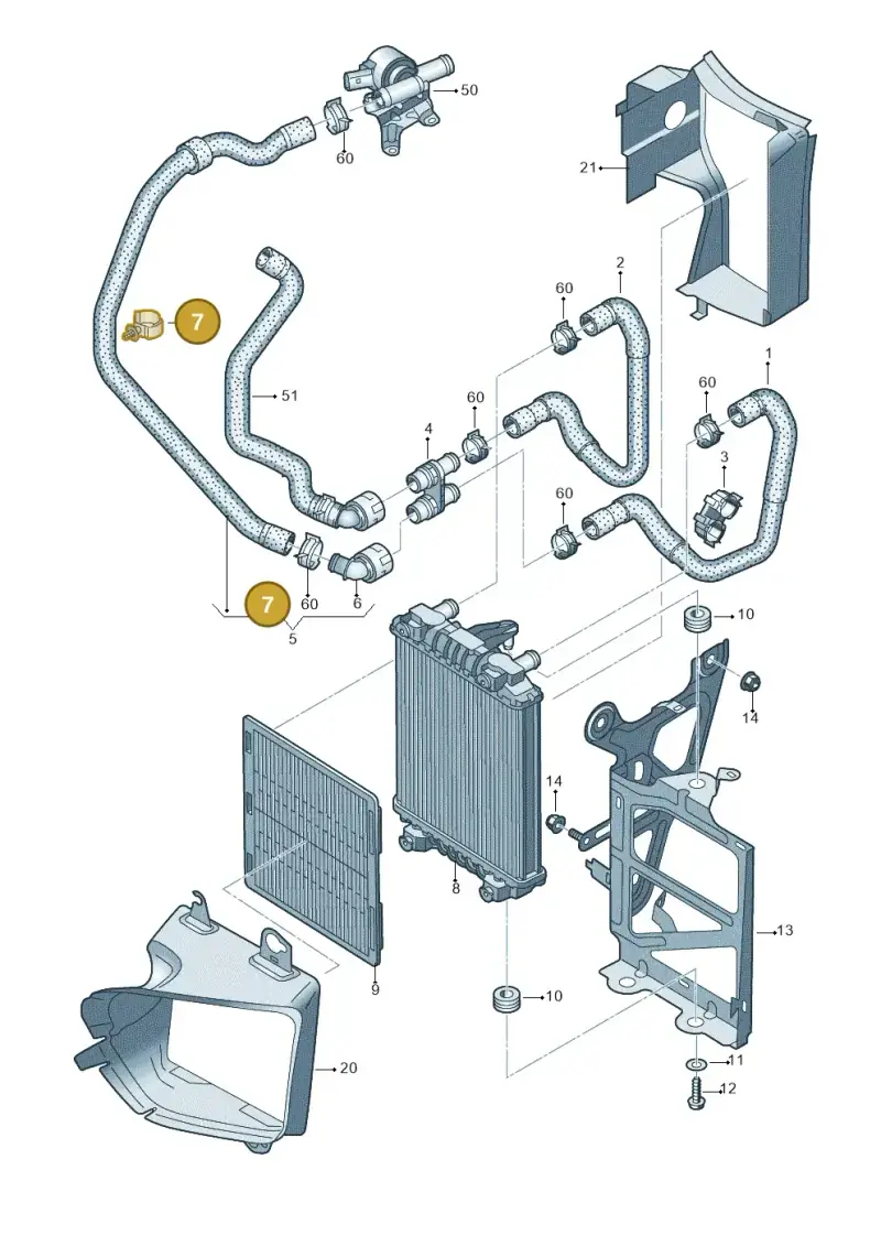 N10660001 — SEAT Formentor TSI CUPRA (2020-) diagram 746121660, position 7