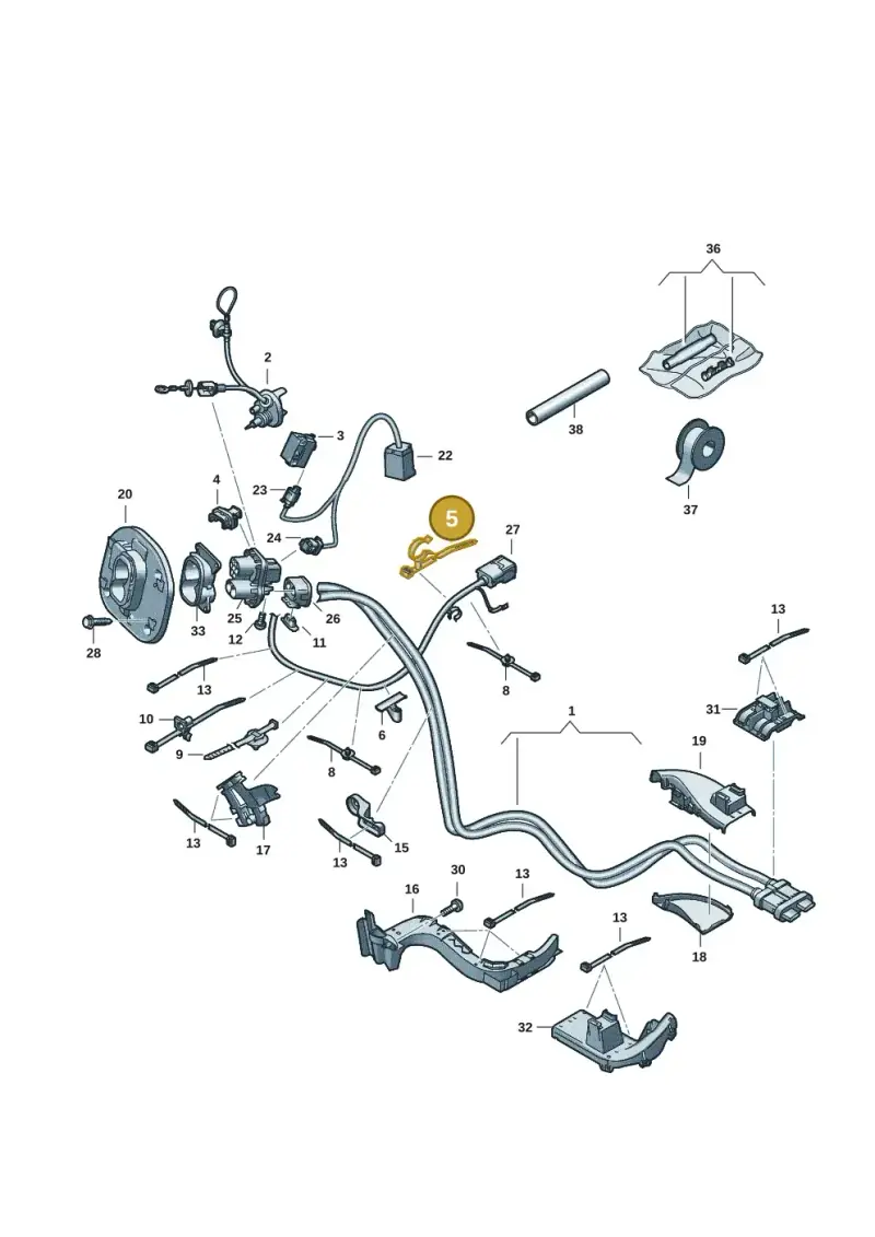 N10667101 — SEAT EBoost CUPRA (2021-) diagram 10a970006, position 5
