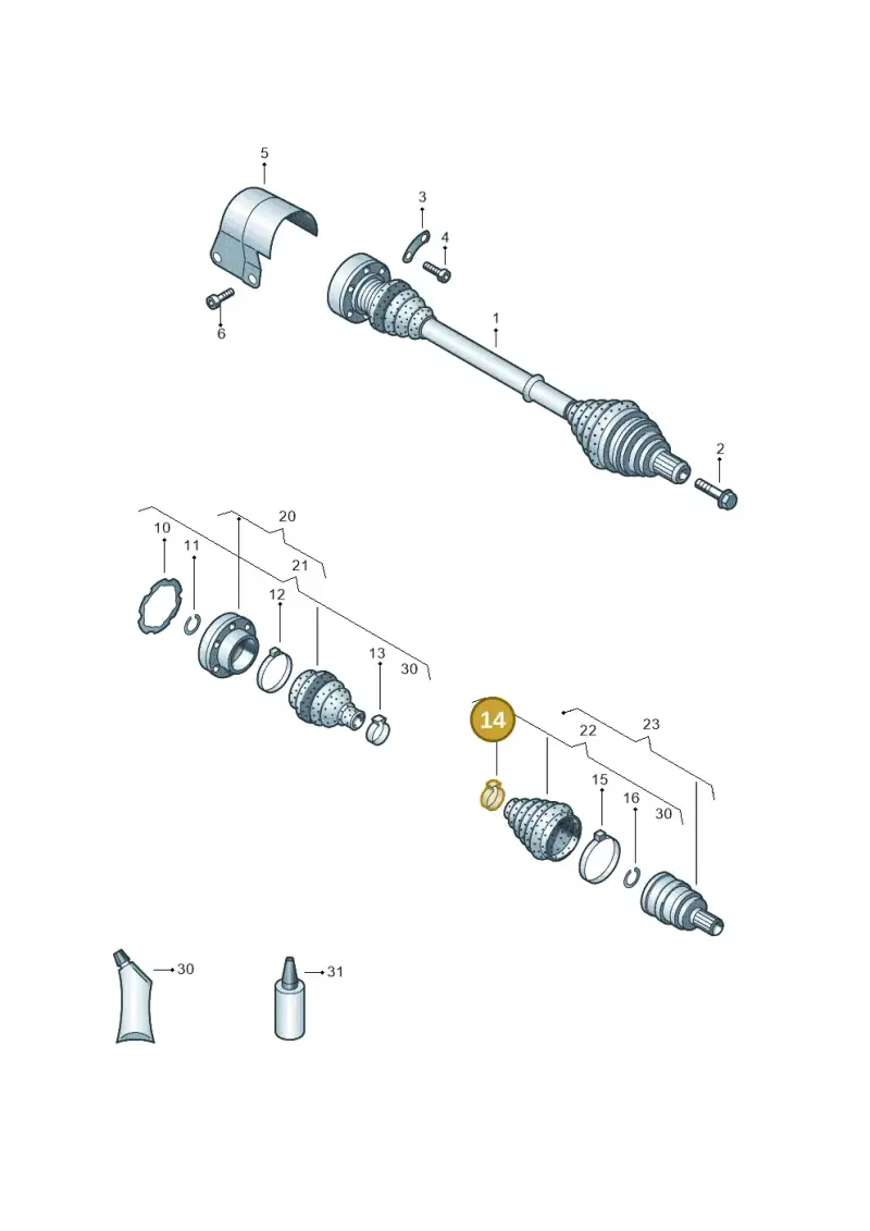 N10805901 — SEAT Ateca Style (2016-) diagram 793407200, position 14