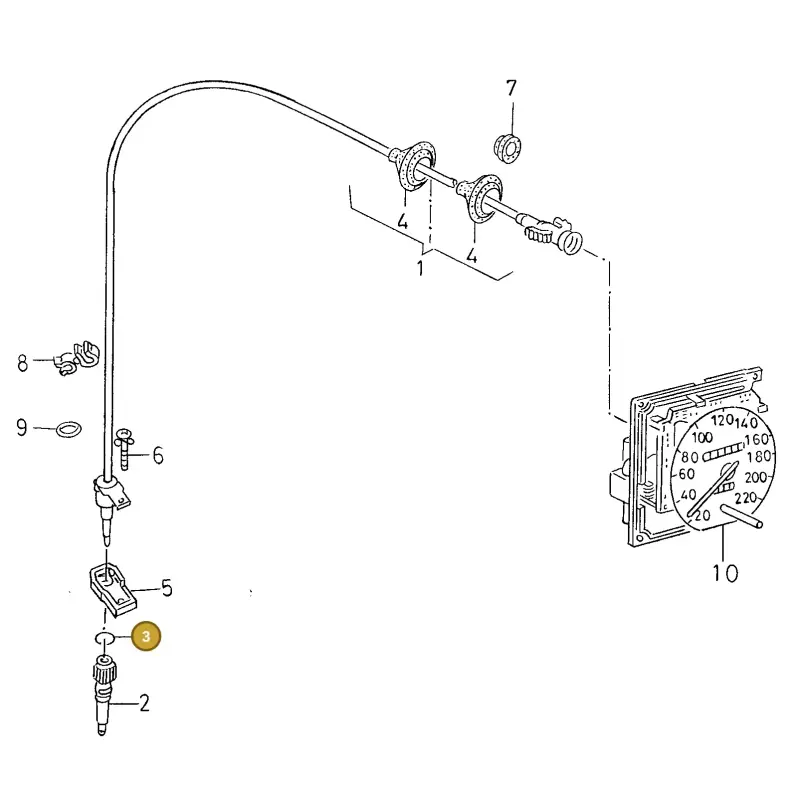 N90015401 — SEAT TOLEDO        SEAT MOD.97>99 (1996-1999) diagram 130957100, position 3