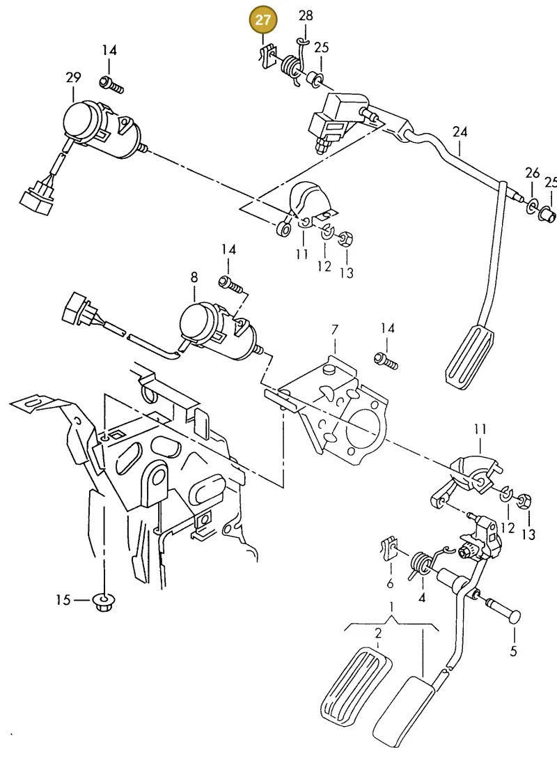 N90052702 — SEAT TOLEDO        SEAT MOD.97>99 (1996-1999) diagram 147721550, position 27
