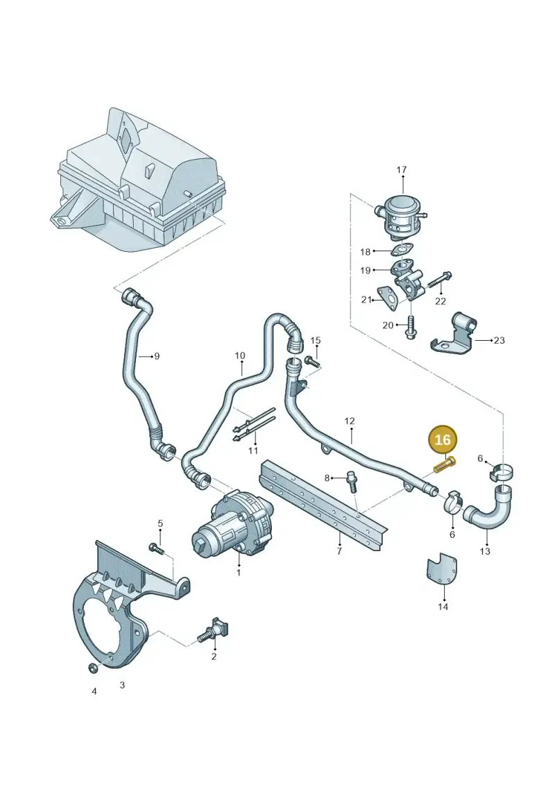 N90200604 — SEAT Exeo ST Reference (2008-2011) diagram 249131050, position 16