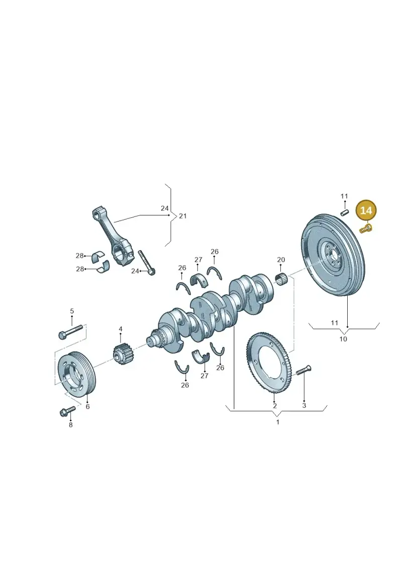 N90206103 — SEAT Altea XL Reference (2013-2013) diagram 777105000, position 14