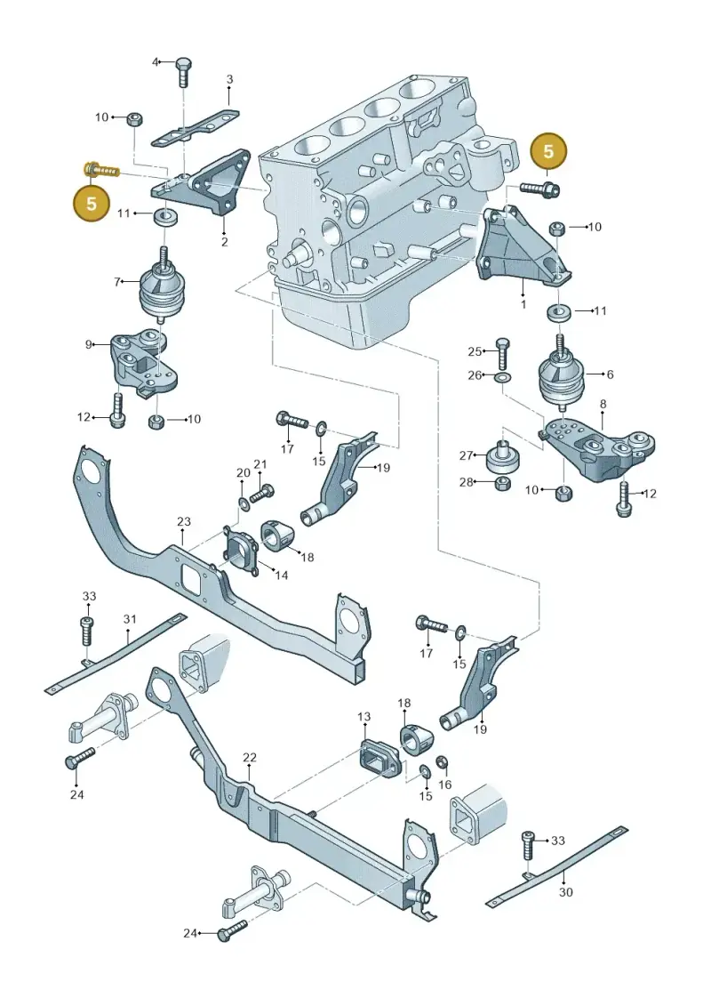 N90320206 — SEAT Exeo ST Reference (2008-2011) diagram 454199000, position 5