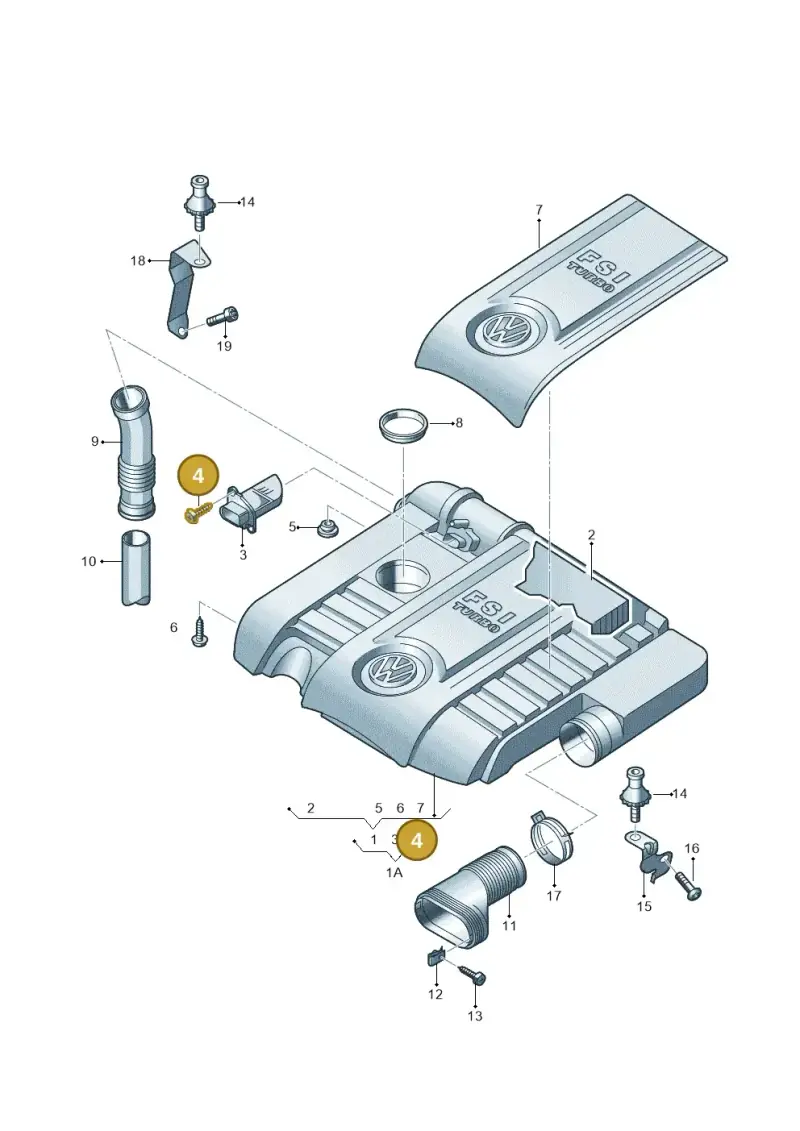 N90347402 — SEAT Leon Stylance (2010-2012) diagram 420129750, position 4