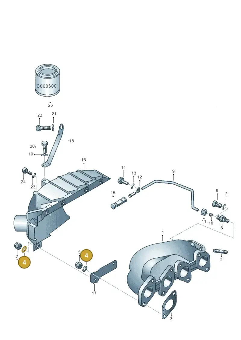 N90357201 — SEAT Exeo ST Reference (2008-2011) diagram 114253100, position 4