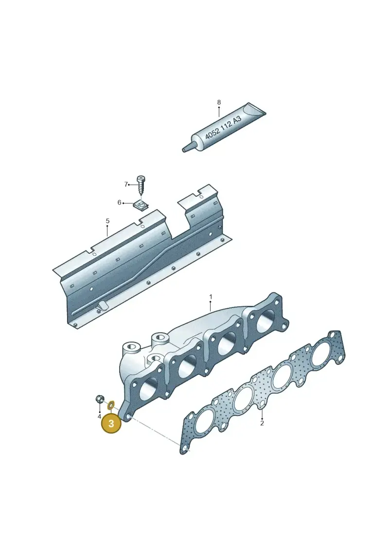 N90357201 — SEAT Alhambra (2006-2010) diagram 244253100, position 3