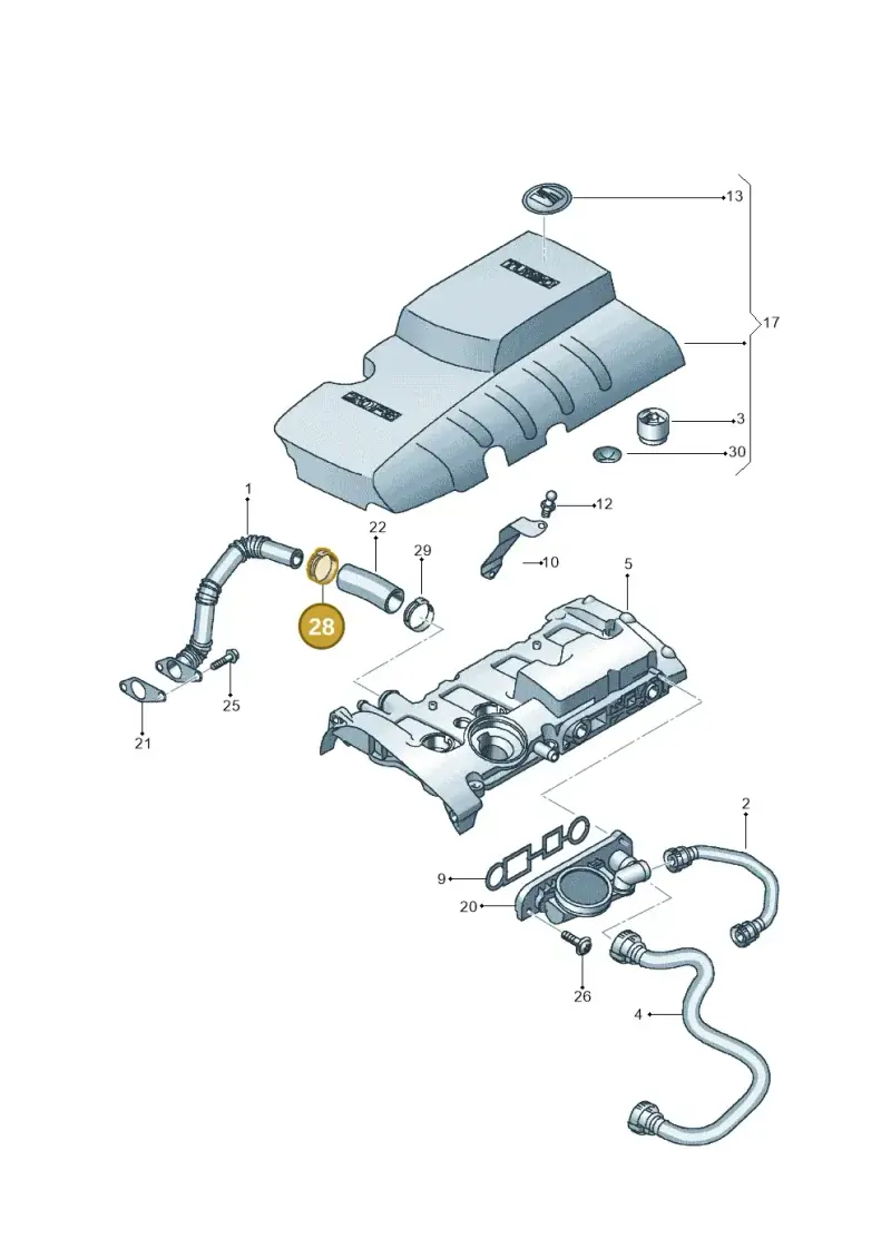 N90409601 — SEAT Exeo ST Reference (2008-2011) diagram 664103770, position 28