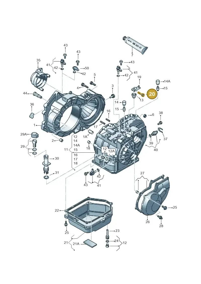 N90441601 — SEAT ALHAMBRA/4MOTION (2005-) diagram 245321500, position 20