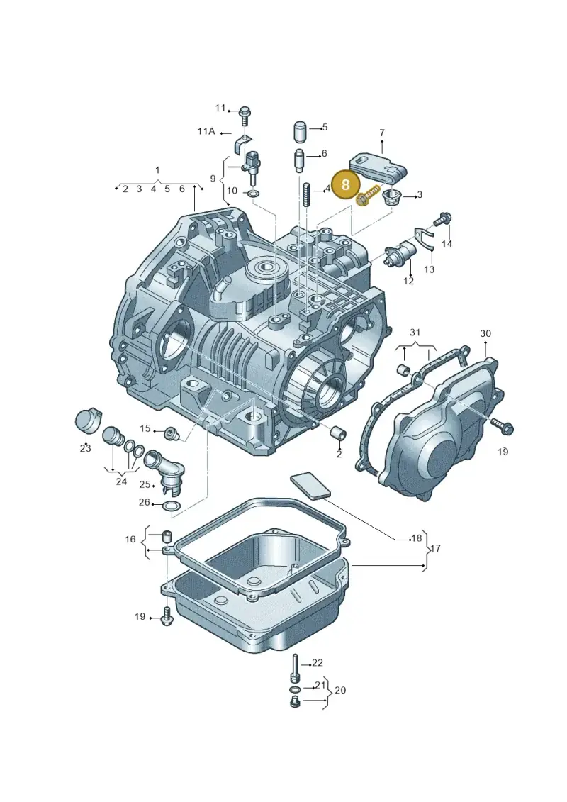N90441601 — SEAT TOLEDO/LEON/LEON-4 (2001-2006) diagram 252321500, position 8
