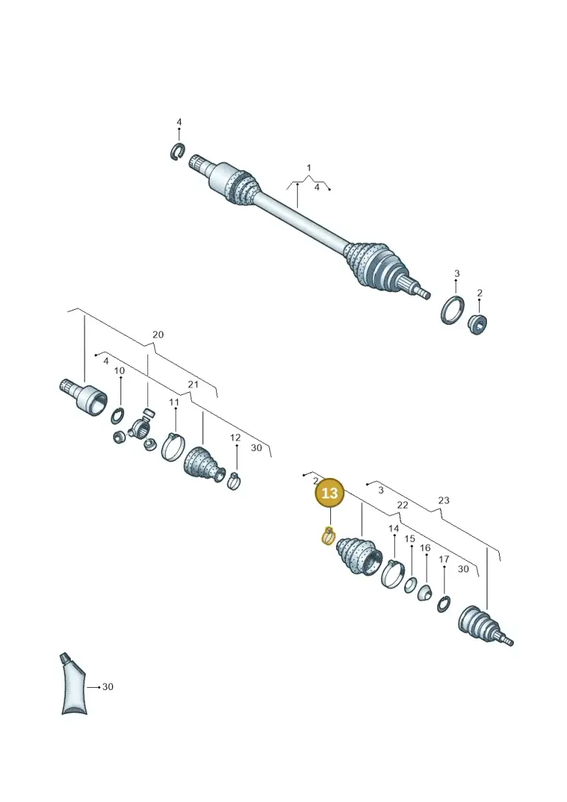 N90442501 — SEAT Ibiza Stylance (2015-) diagram 657407620, position 13