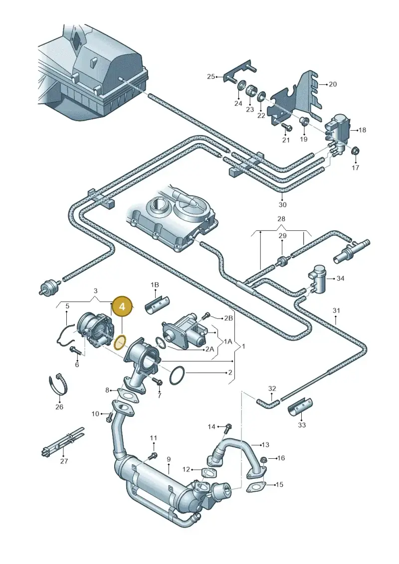 N90521604 — SEAT Altea XL Reference (2010-2013) diagram 420131700, position 4