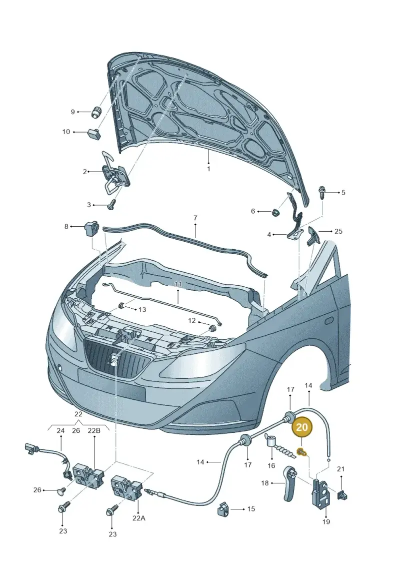 N90548803 — SEAT Ibiza Reference (2012-2012) diagram 639823000, position 20