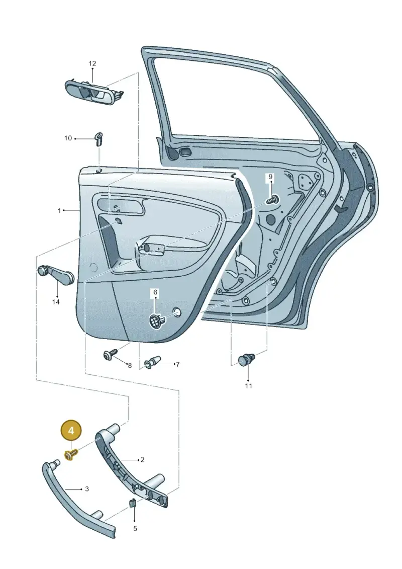 N90611102 — SEAT IBIZA                  06> (2005-) diagram 254867400, position 4