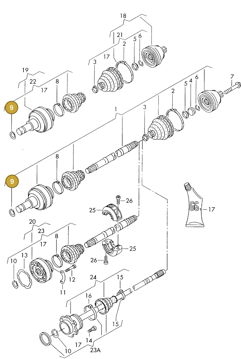 N90619401 — SEAT ALHAMBRA (1996-2000) diagram 162407200, position 9
