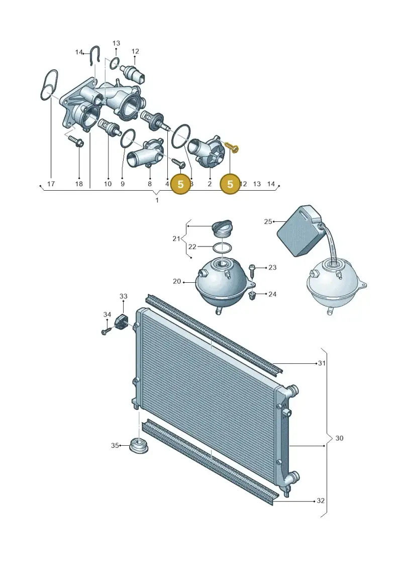 N90629803 — SEAT Altea XL Reference (2013-2013) diagram 409121700, position 5