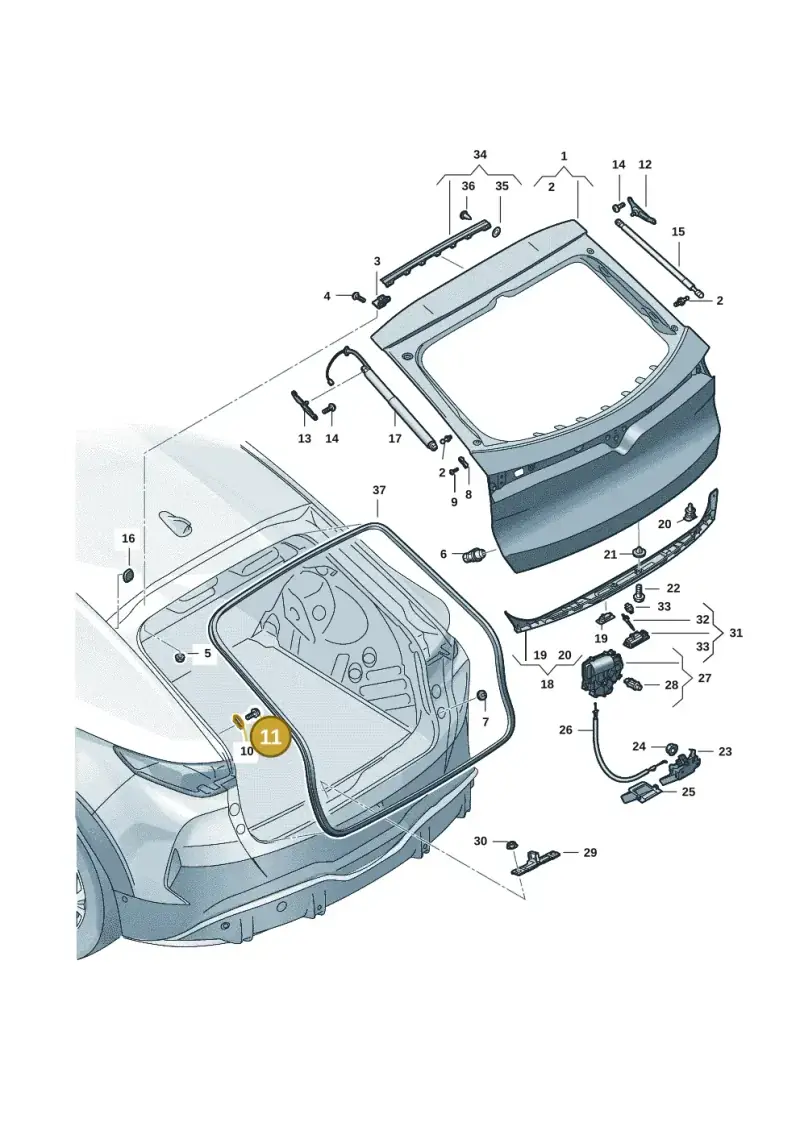 N90640301 — SEAT Tavascan Cupra (2023-) diagram 20h827000, position 11