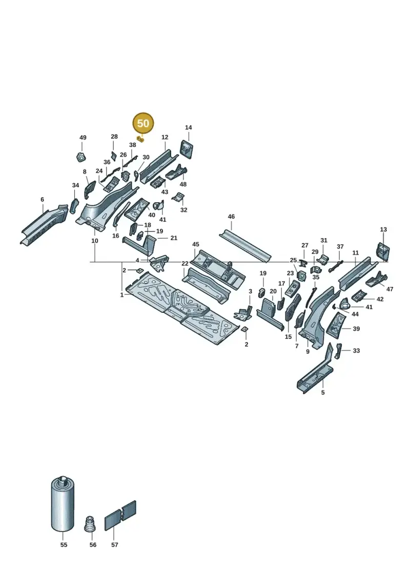 N90652602 — SEAT Tavascan Cupra (2023-) diagram 11a803020, position 50