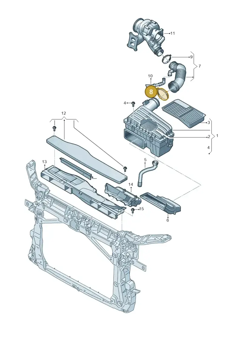 N90656501 — SEAT Formentor TSI CUPRA (2020-) diagram 596133580, position 8