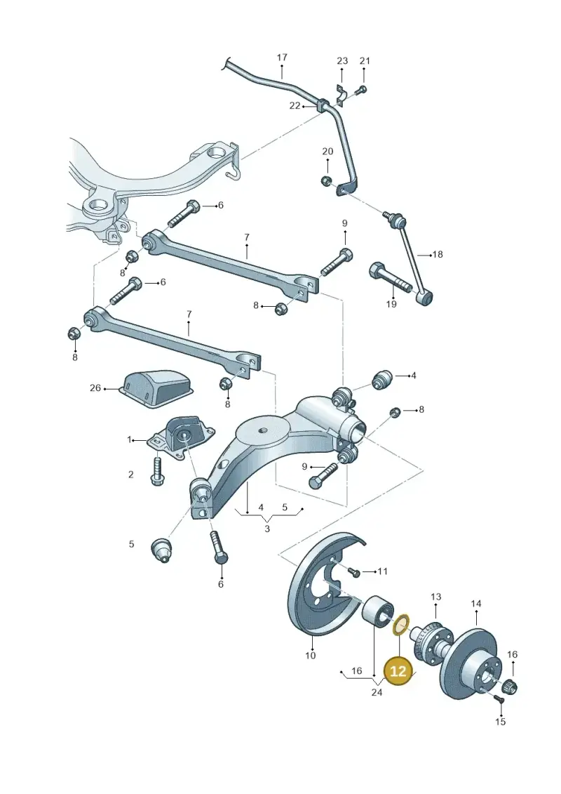 N90663201 — SEAT TOLEDO/LEON/LEON-4 (2001-2006) diagram 194505300, position 12