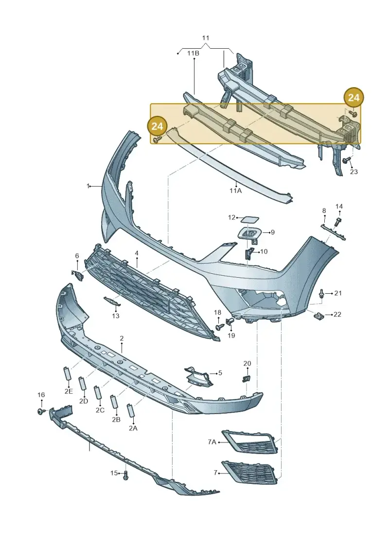 N90683306 — SEAT Ateca Style (2016-) diagram 893807000, position 24