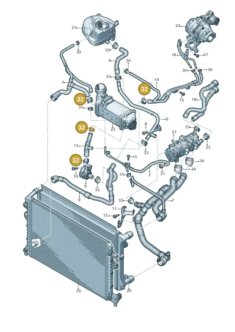 N90686904 — SEAT Ateca Style (2016-) diagram 596121044, position 32