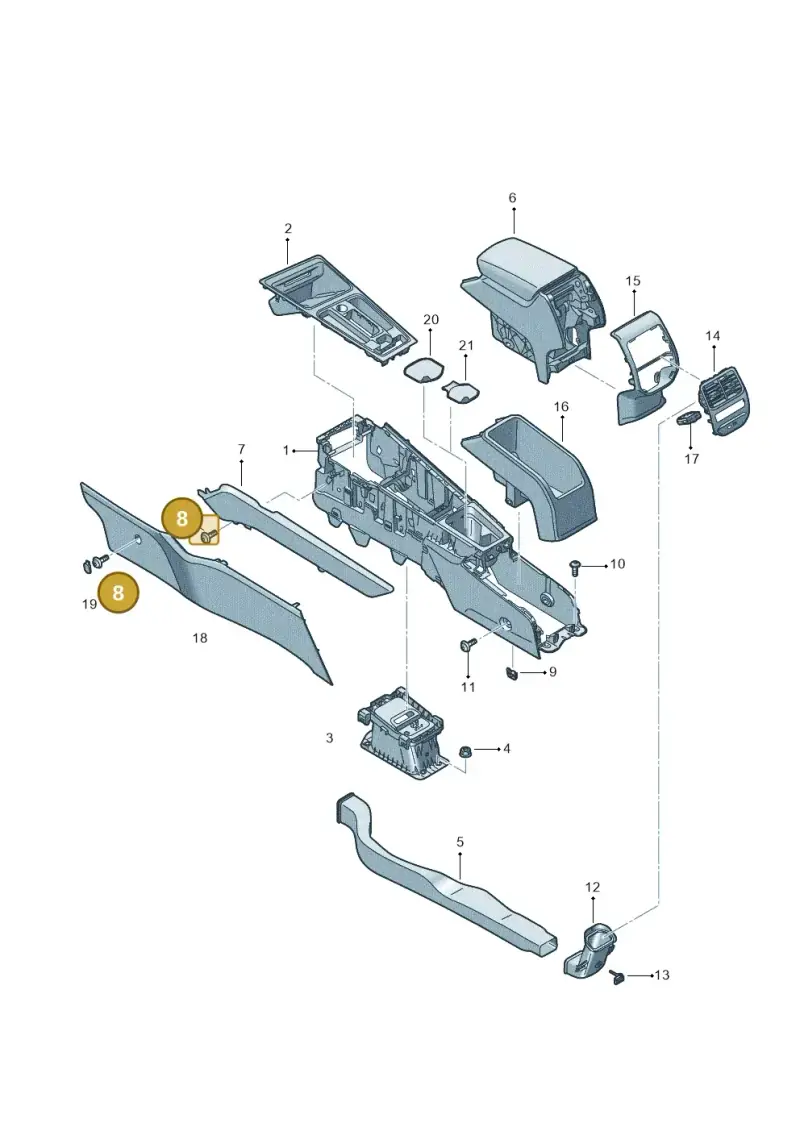 N90698601 — SEAT Formentor TSI CUPRA (2020-) diagram 5fn863060, position 8