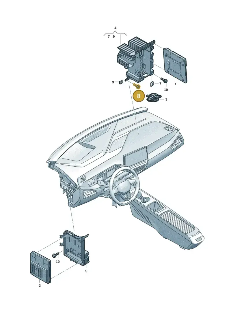 N90698606 — SEAT Tavascan Cupra (2023-) diagram 10a937050, position 8