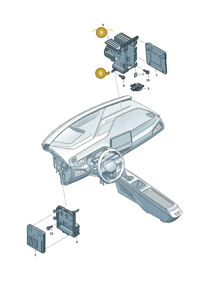 N90698801 — SEAT Tavascan Cupra (2023-) diagram 10a937050, position 9