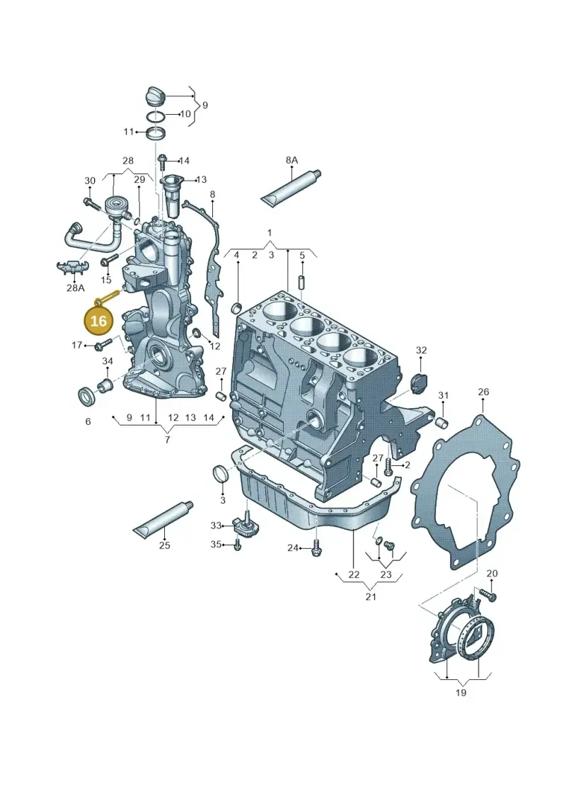 N90712401 — SEAT ALTEA                  07> (2006-) diagram 253103120, position 16