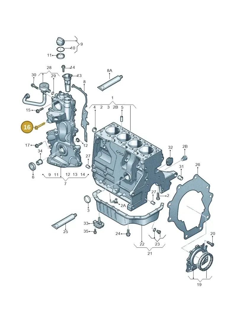 N90712403 — SEAT Altea XL Reference (2013-2013) diagram 474103050, position 16