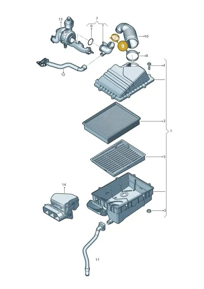 N90781601 — SEAT Ibiza Stylance (2015-) diagram 773129150, position 9
