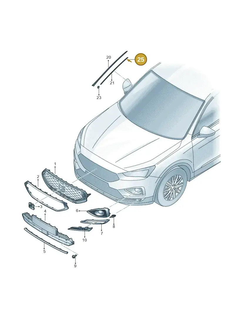 N90787802 — SEAT Tarraco FR (2018-2024) diagram 591853000, position 25