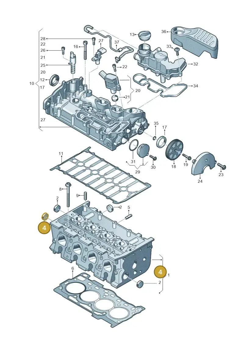 N90802703 — SEAT Formentor TSI CUPRA (2020-) diagram 813103460, position 4
