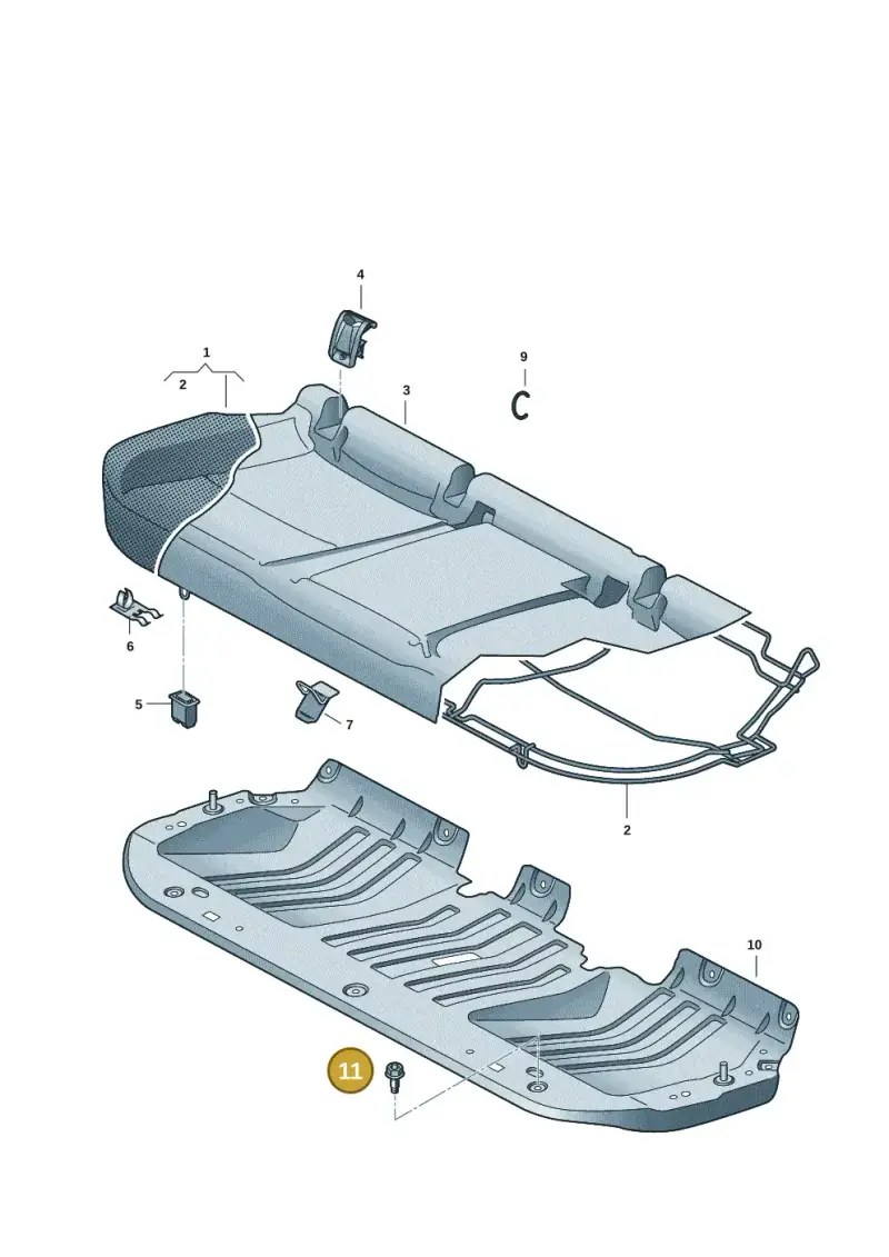 N90820401 — SEAT Tavascan Cupra (2023-) diagram 10a885000, position 11