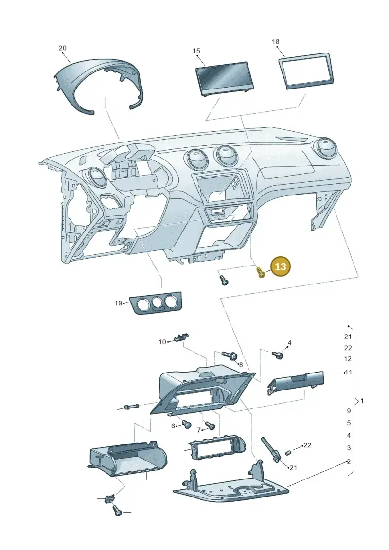 N90829803 — SEAT Ibiza Stylance (2015-) diagram 879857200, position 13