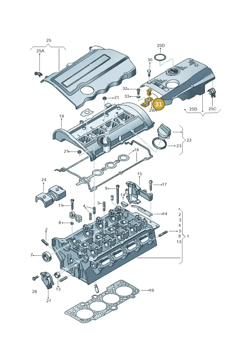 N90847501 — SEAT Exeo ST Reference (2008-2011) diagram 664103450, position 31