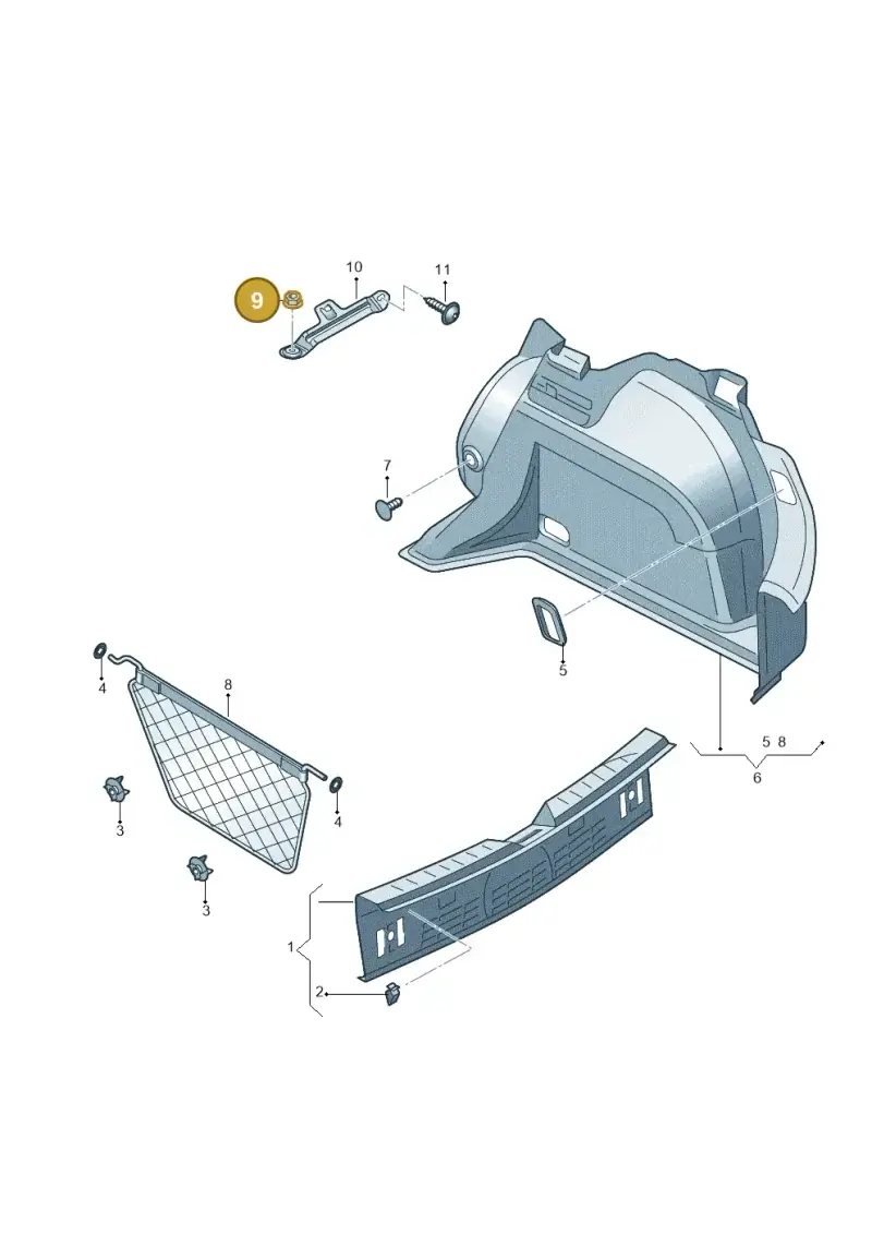 N90878602 — SEAT Leon ST Stylance (2012-2016) diagram 754867800, position 9